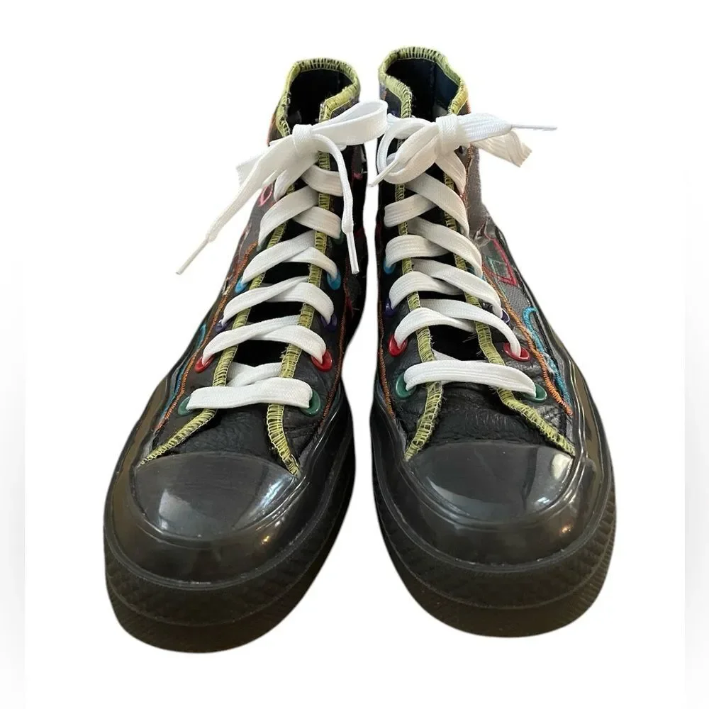 Converse CTAS 70 Hi Chinese New Year Sneakers Black Multicolor Men’s 5 Women’s 7 - Picture 2 of 7